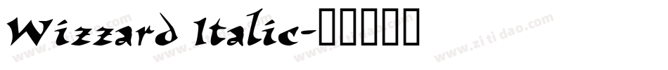 Wizzard Italic字体转换
